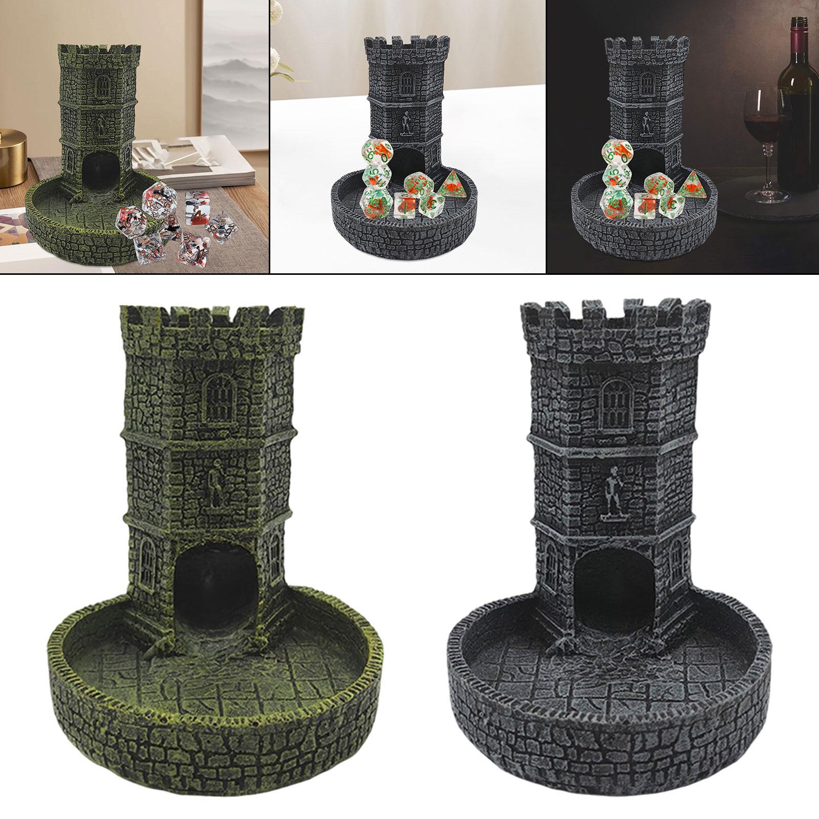 Dice Tower Wooden - Castle Dice Tower Tabletop Roleplaying Game