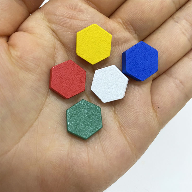 50 Pieces Wooden Hexagonal Pri - đánh giá và giá Board Game Vector