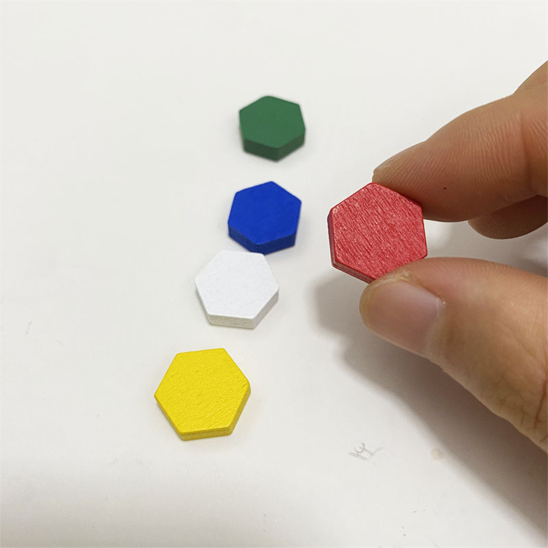 50 Pieces Wooden Hexagonal Pri - đánh giá và giá Board Game Vector
