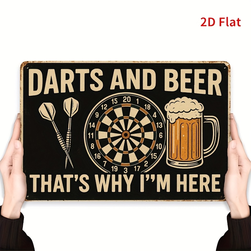 Tin Sign - Darts Board Beer Mu - đánh giá và giá Board Game Quote