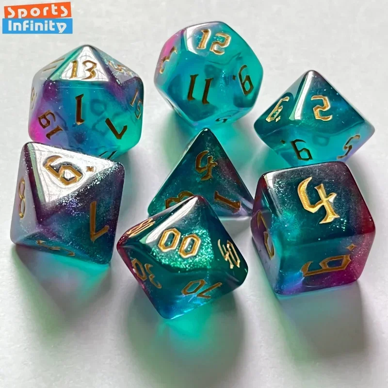 7 Pcs of New Double Colors Dic - đánh giá và giá Board Game Font