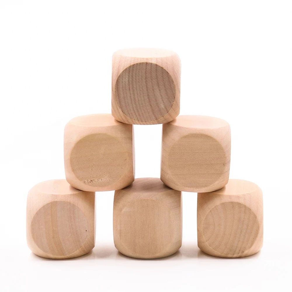 10 Pcs Blank Wooden Dice Unfin - đánh giá và giá Dice Tower Wooden