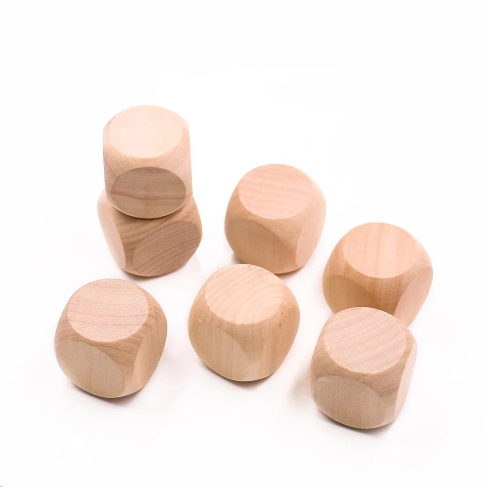 10 Pcs Blank Wooden Dice Unfin - đánh giá và giá Dice Tower Wooden
