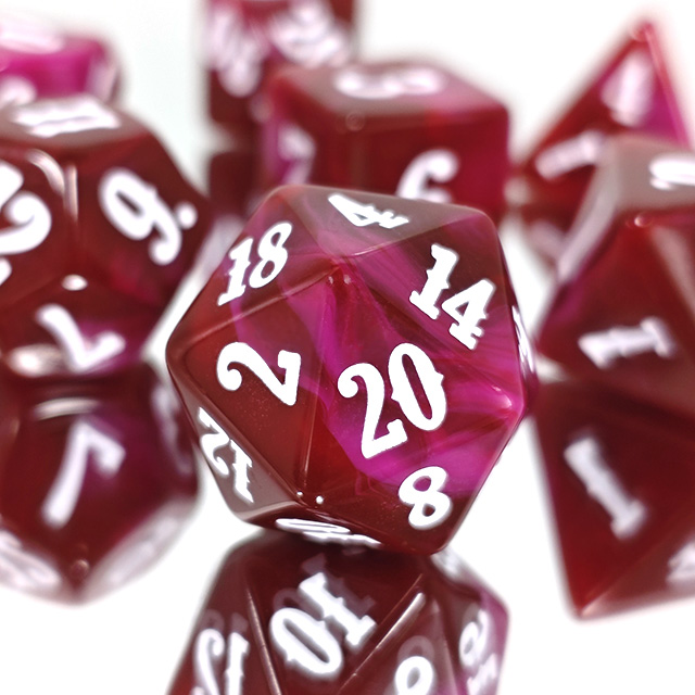 7Pcs Acrylic Polyhedral Dice W - đánh giá và giá Board Game Font