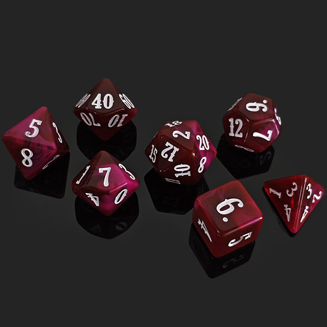 7Pcs Acrylic Polyhedral Dice W - đánh giá và giá Board Game Font