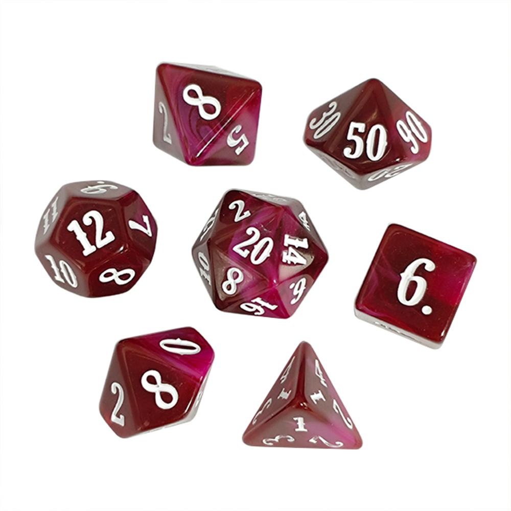 7Pcs Acrylic Polyhedral Dice W - đánh giá và giá Board Game Font