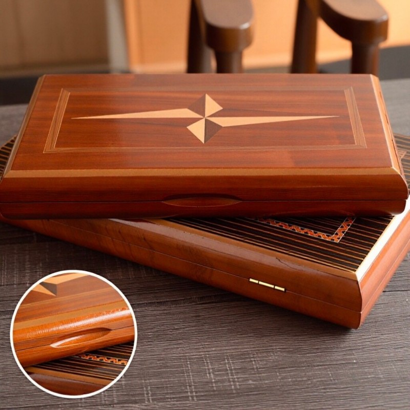 Solid Wood Backgammon 11-19 In - đánh giá và giá Board Game Zenith