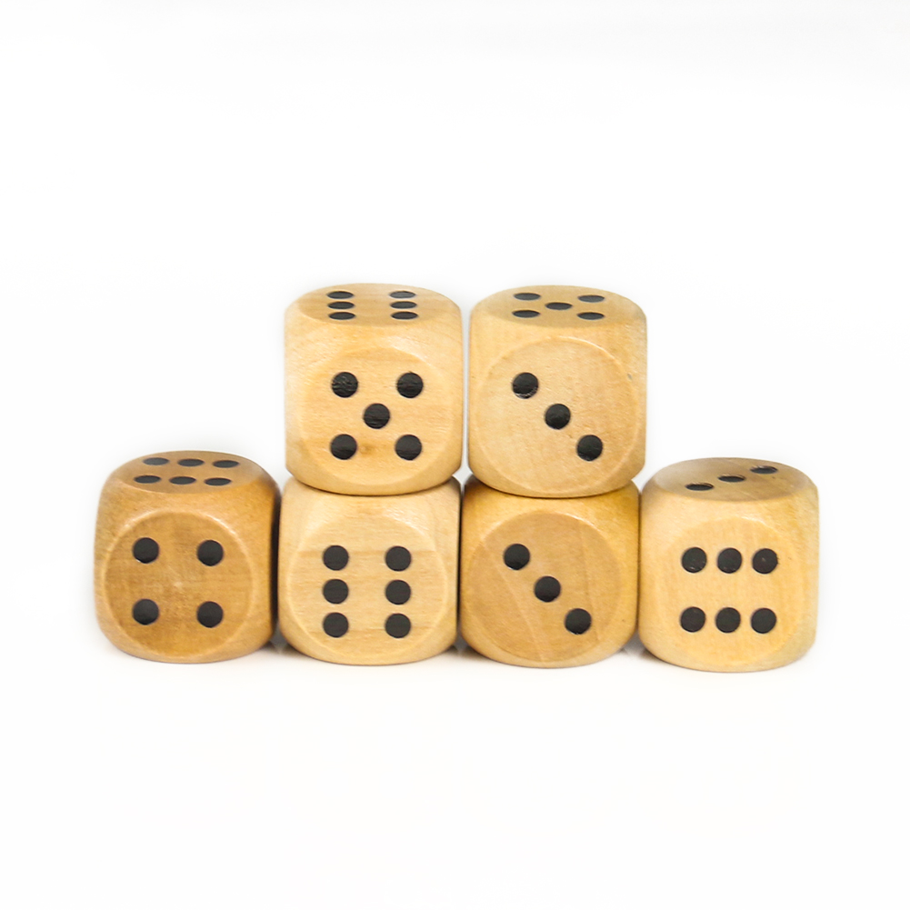 Bộ 5 20Mm Xúc Xắc Gỗ Điểm D6 H - đánh giá và giá Dice Tower Wooden