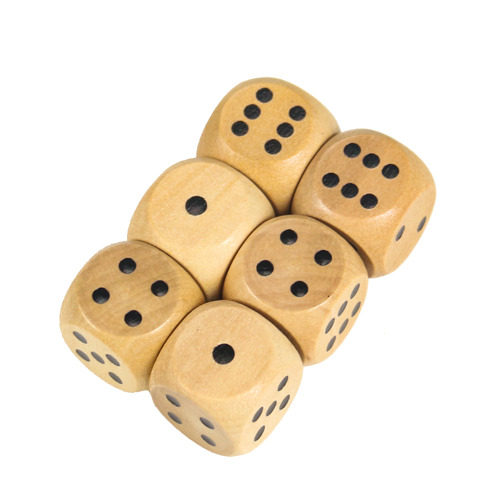Bộ 5 20Mm Xúc Xắc Gỗ Điểm D6 H - đánh giá và giá Dice Tower Wooden