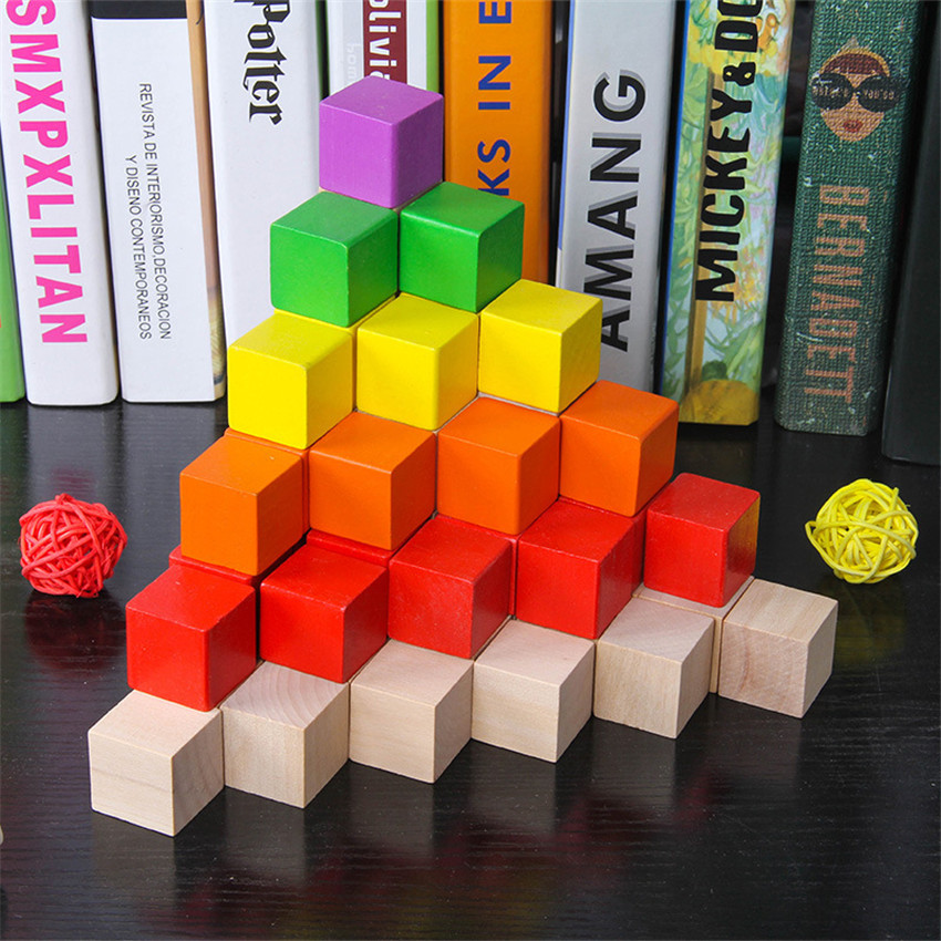 30Pcs/lot 2X2CM Wooden Colorfu - đánh giá và giá Dice Tower Wooden