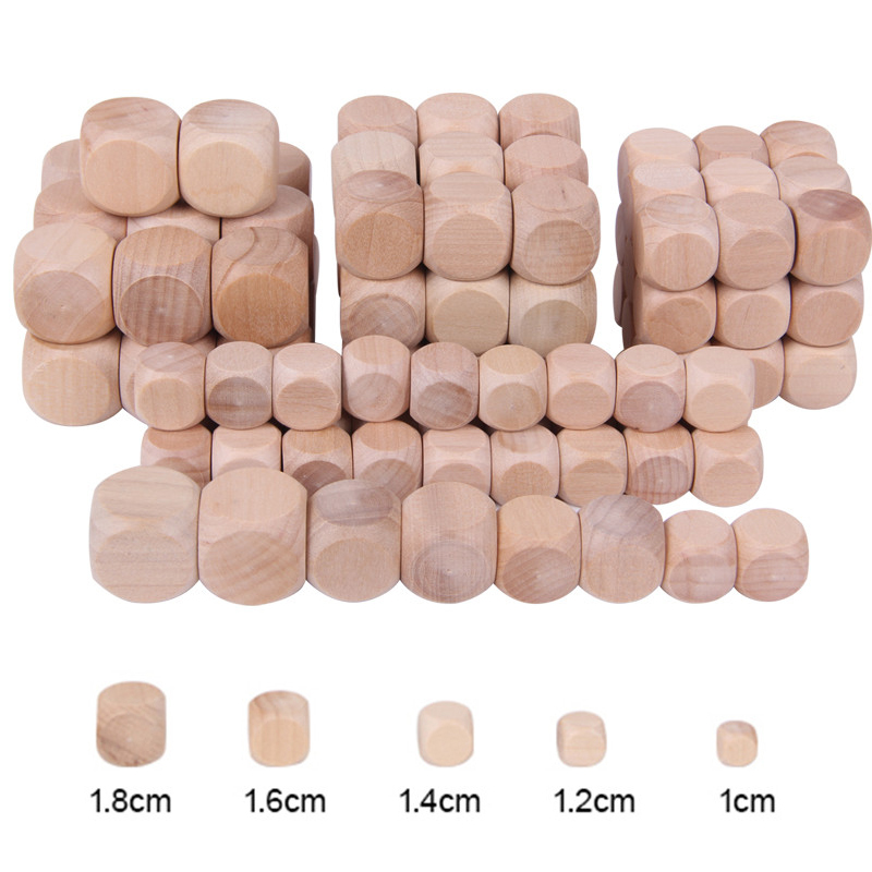 10 Chiếc D6 6 2 Mặt Trống Gỗ X - đánh giá và giá Dice Tower Wooden