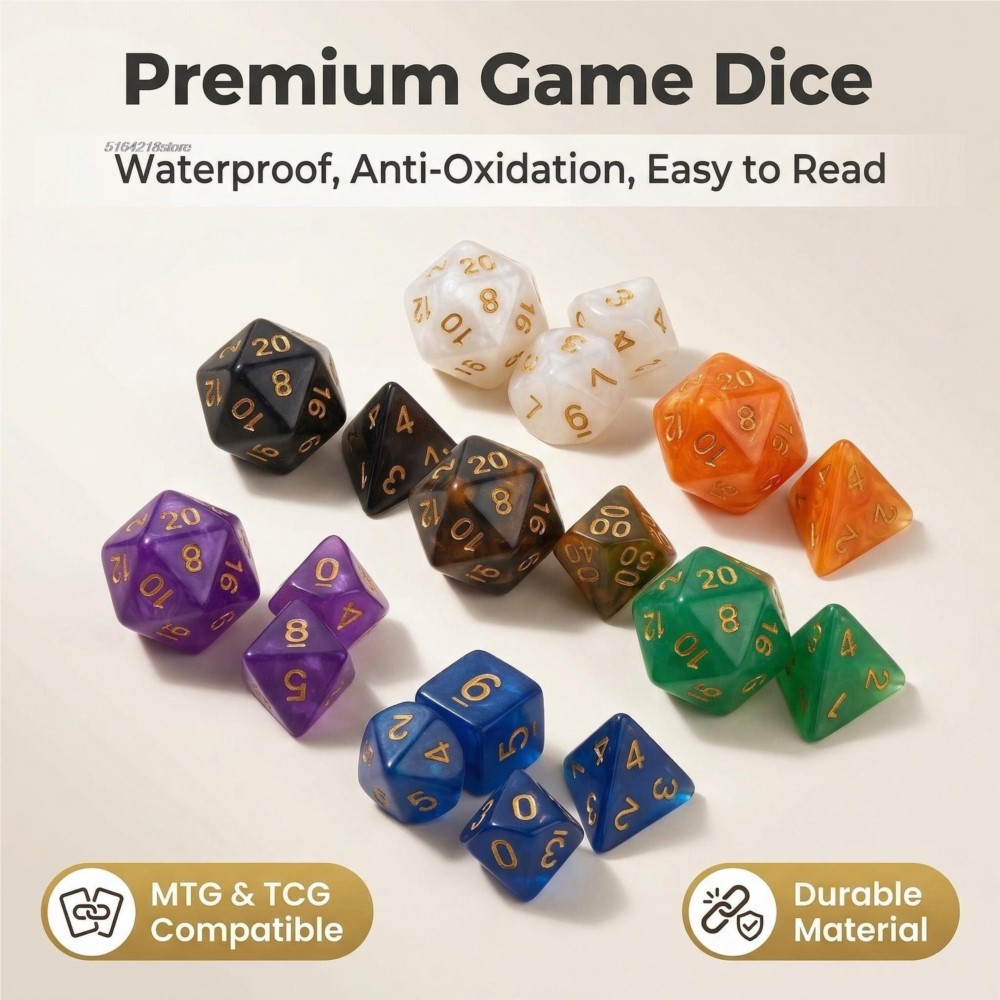 7pcs Set Dice Board Games Roll - đánh giá và giá Board Game Vector