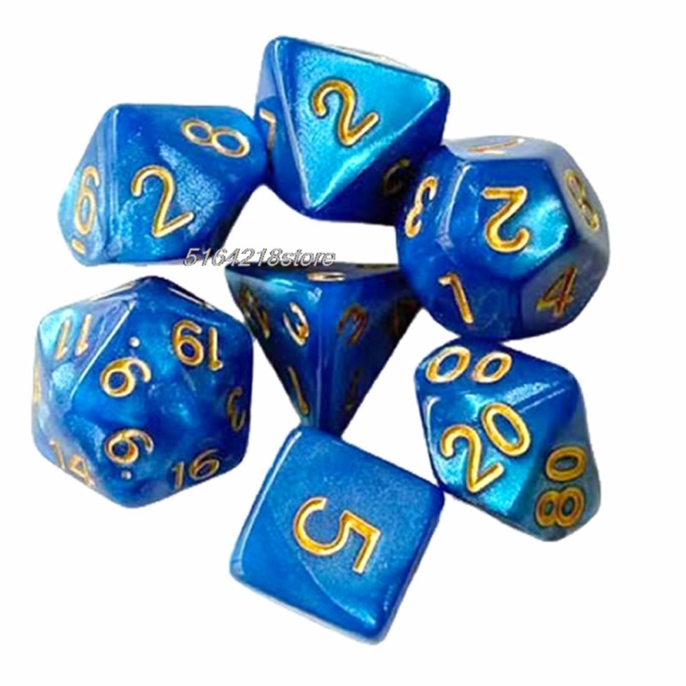7pcs Set Dice Board Games Roll - đánh giá và giá Board Game Vector