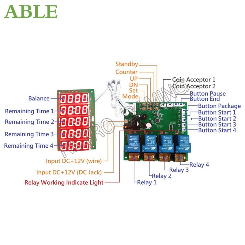 JY-215 Inbuilt Phản 4 Kênh Hẹn - đánh giá và giá Board Game Vector