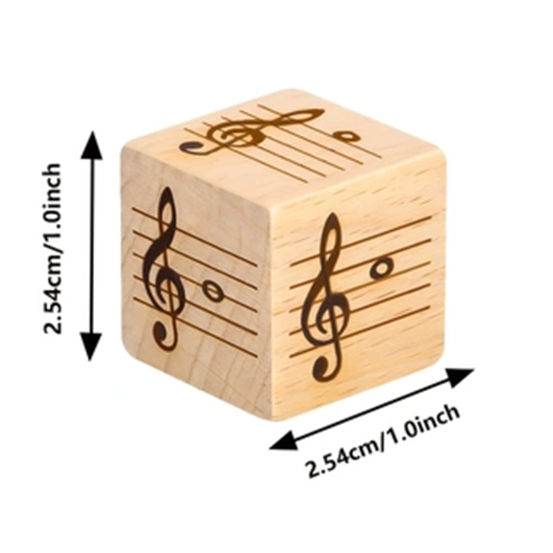 4Pcs Wooden Music Note Dice Se - đánh giá và giá Dice Tower Wooden