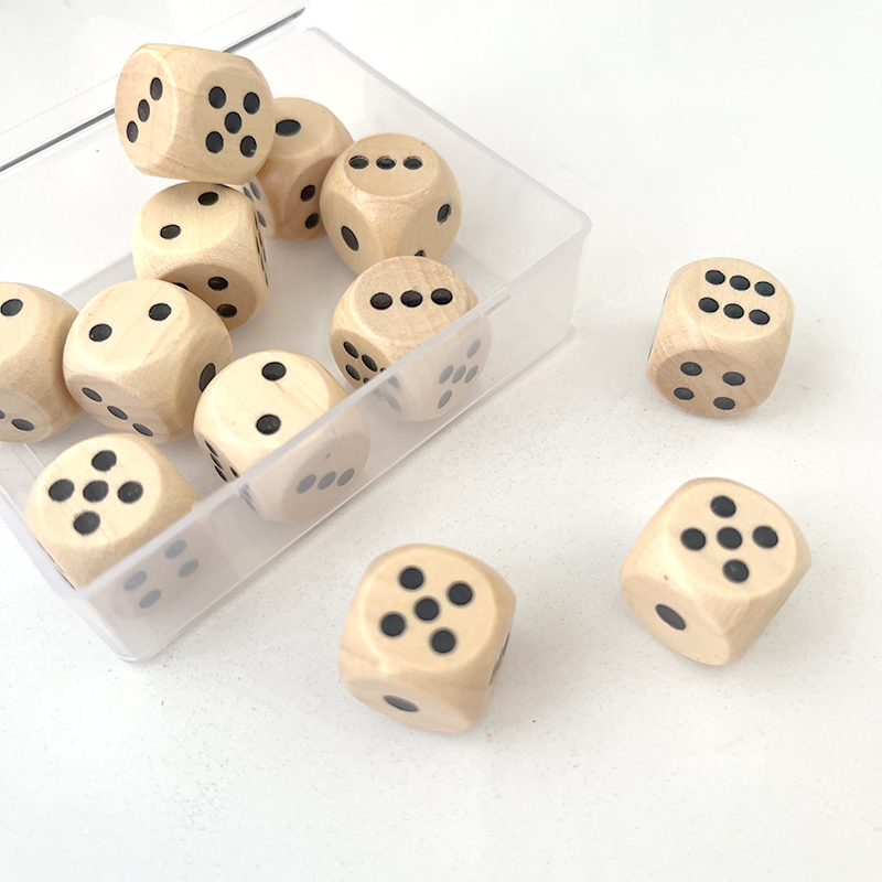 Wooden Dice 10pcs Round Corner - đánh giá và giá Dice Tower Wooden