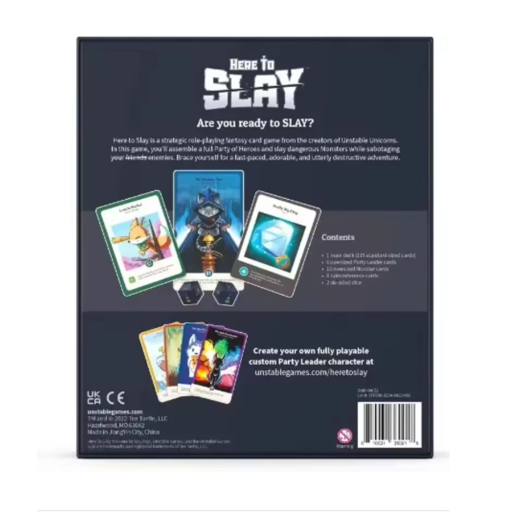 Newest TeeTurtle Here to Slay  - đánh giá và giá Board Game Here To Slay